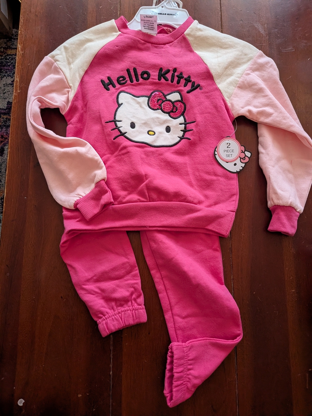 Hello Kitty Bright Pink and Light Pink Two-Piece Set